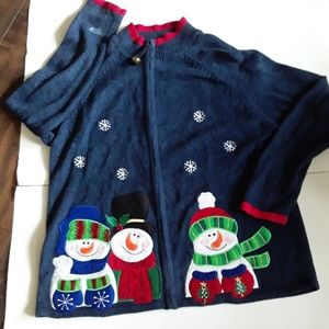 Christmas ugly sweater snowmen
